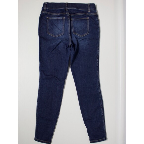 Spanx High Waist Denim Jeans Skinny Jegging Dark Wash Stretch Women Size M (J2) - Picture 2 of 11